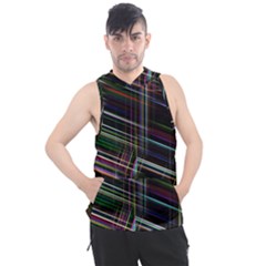 False Prismatic Black Background Men s Sleeveless Hoodie by Bangk1t