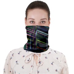 False Prismatic Black Background Face Covering Bandana (adult) by Bangk1t