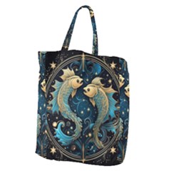 Fish Star Sign Giant Grocery Tote by Bangk1t