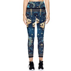 Fish Star Sign Pocket Leggings  by Bangk1t