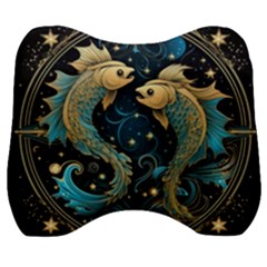 Fish Star Sign Velour Head Support Cushion by Bangk1t