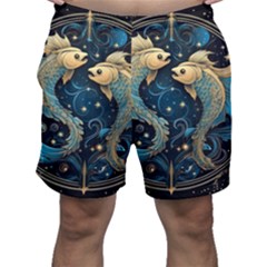 Fish Star Sign Men s Shorts by Bangk1t