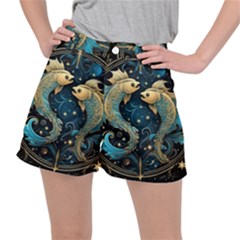 Fish Star Sign Women s Ripstop Shorts by Bangk1t