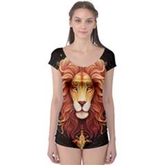 Lion Star Sign Astrology Horoscope Boyleg Leotard  by Bangk1t