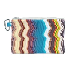 Line Vertical Lines Color Lines Canvas Cosmetic Bag (large) by Bangk1t