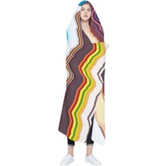 Line Vertical Lines Color Lines Wearable Blanket by Bangk1t