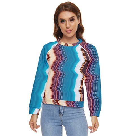 Line Vertical Lines Color Lines Women s Long Sleeve Raglan Tee by Bangk1t