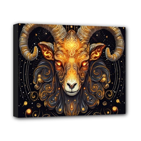 Aries Star Sign Canvas 10  X 8  (stretched) by Bangk1t