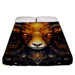 Aries Star Sign Fitted Sheet (king Size) by Bangk1t