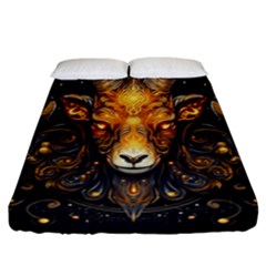 Aries Star Sign Fitted Sheet (california King Size) by Bangk1t