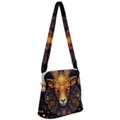 Aries Star Sign Zipper Messenger Bag by Bangk1t