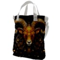 Aries Star Sign Canvas Messenger Bag View1