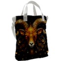 Aries Star Sign Canvas Messenger Bag View2