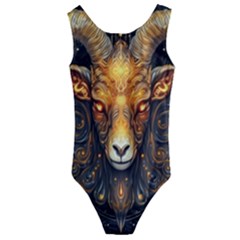 Aries Star Sign Kids  Cut-out Back One Piece Swimsuit by Bangk1t