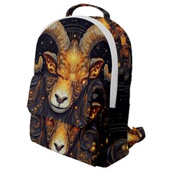 Aries Star Sign Flap Pocket Backpack (small) by Bangk1t