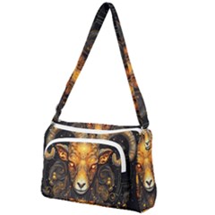 Aries Star Sign Front Pocket Crossbody Bag by Bangk1t