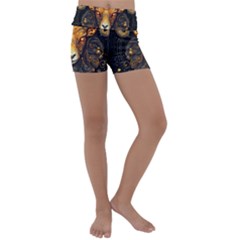 Aries Star Sign Kids  Lightweight Velour Yoga Shorts by Bangk1t