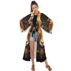 Aries Star Sign Maxi Kimono by Bangk1t