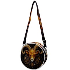 Aries Star Sign Crossbody Circle Bag by Bangk1t