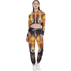 Aries Star Sign Cropped Zip Up Lounge Set by Bangk1t