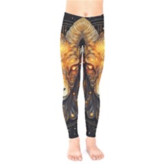 Aries Star Sign Kids  Classic Winter Leggings by Bangk1t