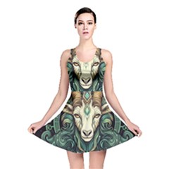 Capricorn Star Sign Reversible Skater Dress by Bangk1t