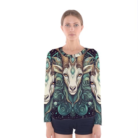 Capricorn Star Sign Women s Long Sleeve Tee by Bangk1t