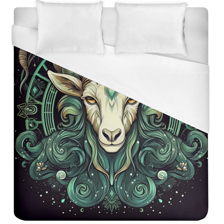 Capricorn Star Sign Duvet Cover (King Size)