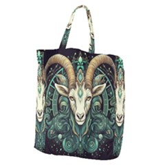 Capricorn Star Sign Giant Grocery Tote by Bangk1t