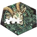 Capricorn Star Sign Wooden Puzzle Hexagon View3