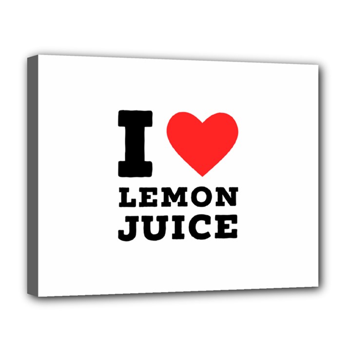 I love lemon juice Canvas 14  x 11  (Stretched)