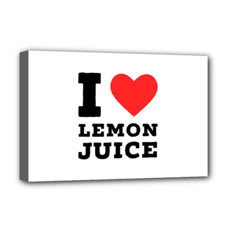 I Love Lemon Juice Deluxe Canvas 18  X 12  (stretched) by ilovewhateva