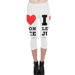 I Love Lemon Juice Capri Leggings  by ilovewhateva