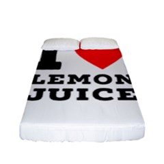 I Love Lemon Juice Fitted Sheet (full/ Double Size) by ilovewhateva