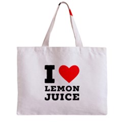 I Love Lemon Juice Zipper Mini Tote Bag by ilovewhateva