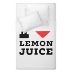 I Love Lemon Juice Duvet Cover Double Side (single Size) by ilovewhateva