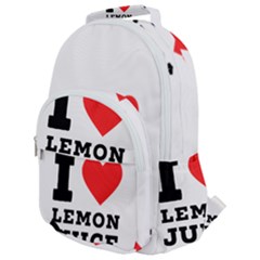 I Love Lemon Juice Rounded Multi Pocket Backpack by ilovewhateva