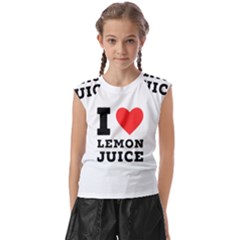 I Love Lemon Juice Kids  Raglan Cap Sleeve Tee by ilovewhateva