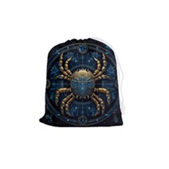 Cancer Star Sign Astrology Drawstring Pouch (medium)