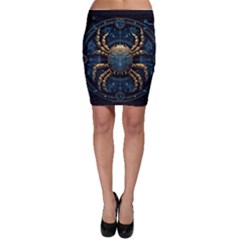 Cancer Star Sign Astrology Bodycon Skirt by Bangk1t