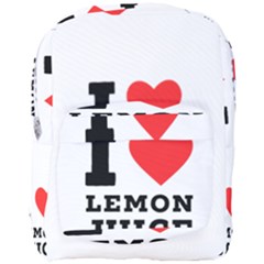 I Love Lemon Juice Full Print Backpack by ilovewhateva