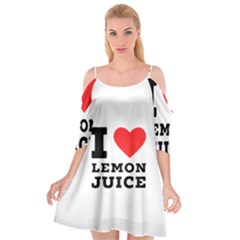 I Love Lemon Juice Cutout Spaghetti Strap Chiffon Dress by ilovewhateva