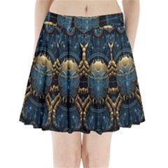 Cancer Star Sign Astrology Pleated Mini Skirt by Bangk1t