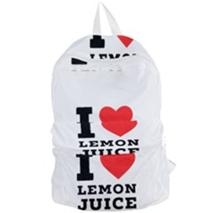 I Love Lemon Juice Foldable Lightweight Backpack by ilovewhateva