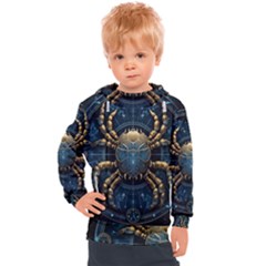 Cancer Star Sign Astrology Kids  Hooded Pullover by Bangk1t