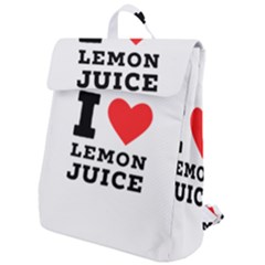 I Love Lemon Juice Flap Top Backpack by ilovewhateva