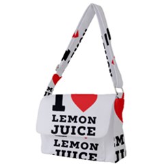 I Love Lemon Juice Full Print Messenger Bag (s) by ilovewhateva