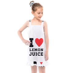 I Love Lemon Juice Kids  Overall Dress by ilovewhateva