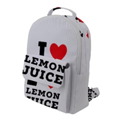 I Love Lemon Juice Flap Pocket Backpack (large) by ilovewhateva