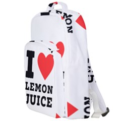 I Love Lemon Juice Double Compartment Backpack by ilovewhateva